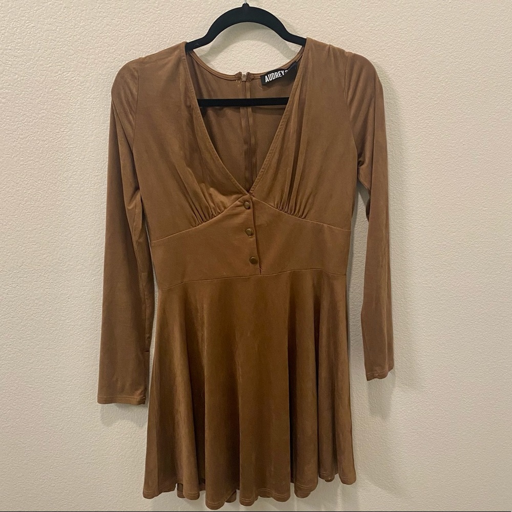Audrey 3+1 Velour Dress